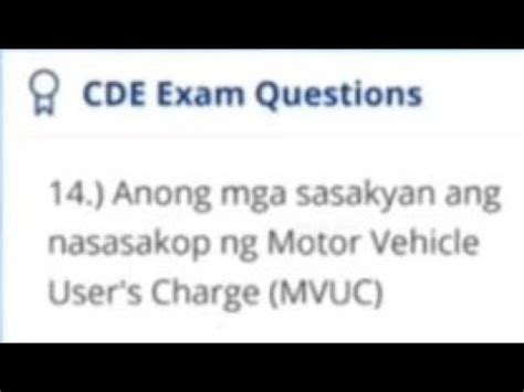 anong sasakyan ang nasasakop sa mvuc|FF2016.